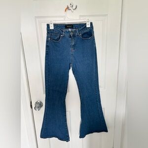 Between Us Mid Rise Blue Flare Bell Bottom Jeans